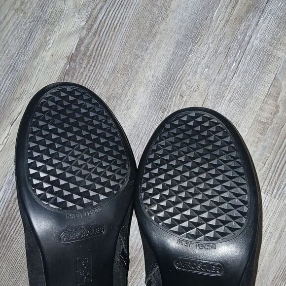 Aerosoles heel rest black ankle boots booties Starring Role Sz 9 - Picture 8 of 9